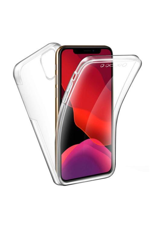 İphone 11 Pro 360 Derece Kılıf Kristal Silikon Şeffaf Soft Ön Arka