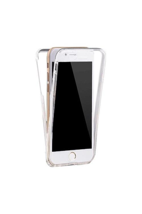 İphone 6 6S 360 Derece Kılıf Kristal Silikon Şeffaf Soft Ön Arka