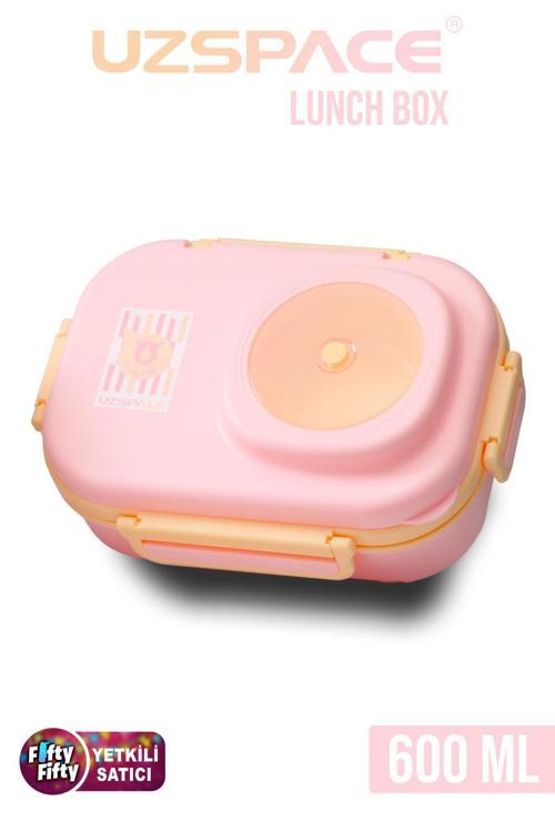 600 ML Çorba Kaseli-Çelik Kaşık Çatallı Paslanmaz Çelik Bento Lunch Box Yeni Nesil Sefer Tası-FFLBOX8021600