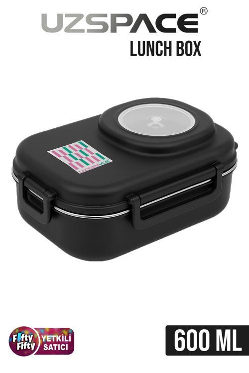 600 ML Çorba Kaseli-Çelik Kaşık Çatallı Paslanmaz Çelik Bento Lunch Box Yeni Nesil Sefer Tası-FFLBOX8021600