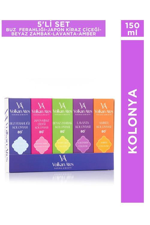 5'li Parfümlü Kolonya Seti 150 ml