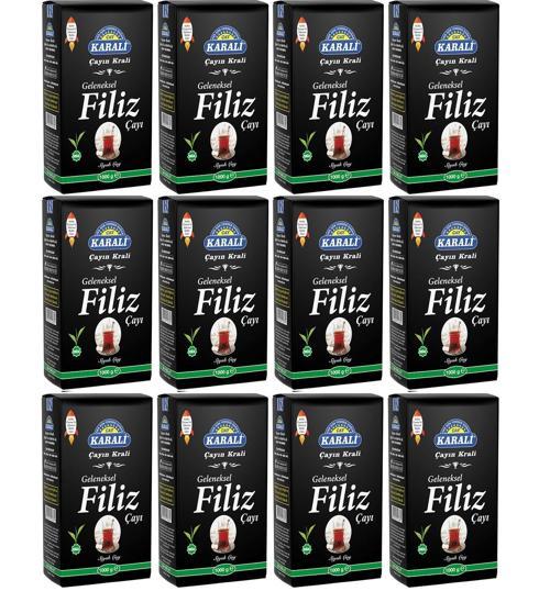 Karali Geleneksel Filiz Siyah Çay 12x1 Kg