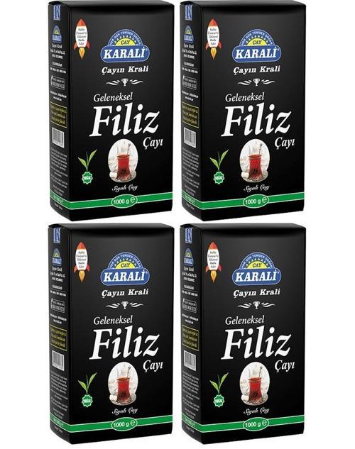 Karali Geleneksel Filiz Siyah Çay 4x1 Kg