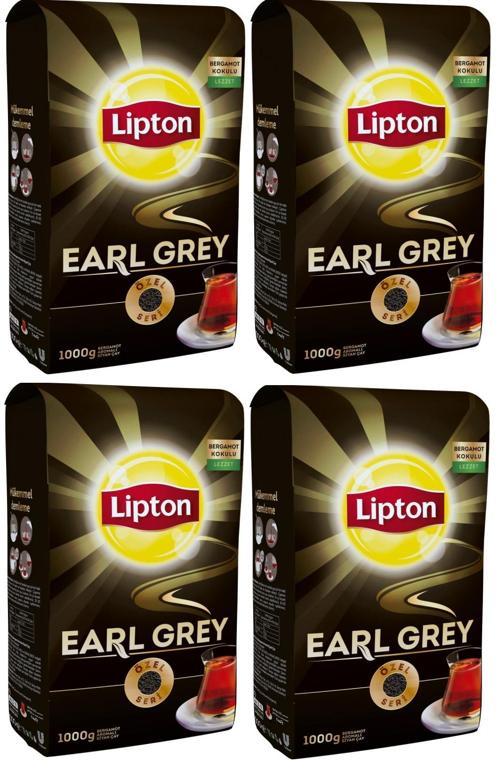 Earl Grey Bergamot Aromalı Siyah Çay 1000 gr (4 Paket)