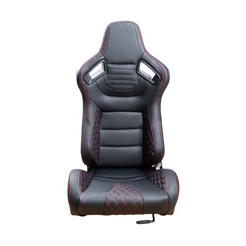 Recaro Model Deri Oto Yarış Koltuğu Siyah Spor Koltuk Takımı 2'li Set JBR1053