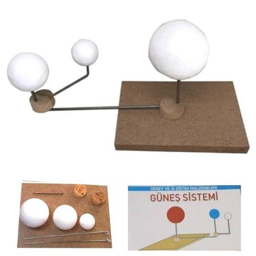 Güneş Dünya Ve Ay Modeli 2 ADET Okul Ders Ve Deney Seti