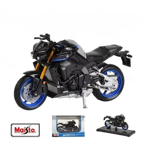 1:18 2023 Yamaha MT-10 Statik Ölçü Taşımı Alaşım Motosiklet Model Oyuncak