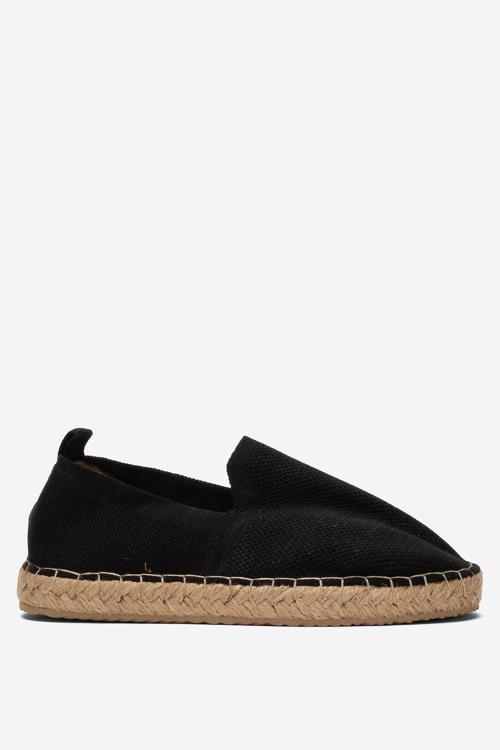 Unisex El Yapımı Triko Espadril SİYAH