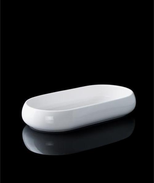 Bianco Perla Porselen Oval Kayık Tabak - 35 cm SCT-21-0230