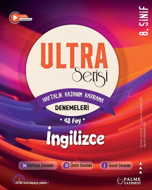 8. Sınıf Ultra Serisi Lgs İngilizce Denemeleri (Haftalık Kazanım Kavrama) 48 Föy Erhan Yıldız Nezih Karakurt