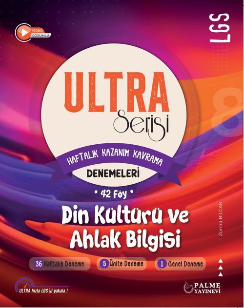 Ultra Serisi Lgs Din Kültürü ve Ahlak Bilgisi Denemeleri (Haftalık Kazanım Kavrama) 42 Föy Zümra Bilcan