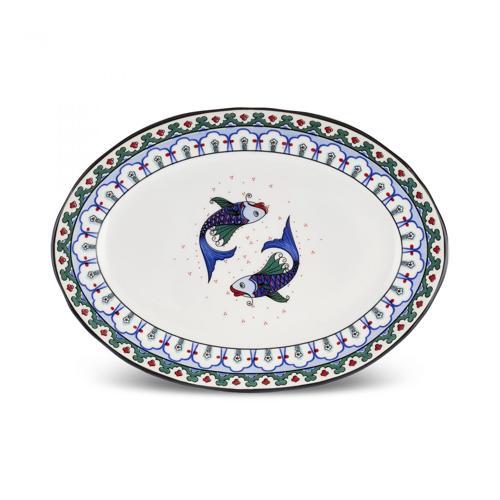 İznik Balık Kayık Tabak 25 cm