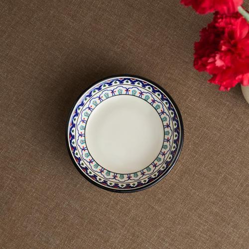 x Ömür Akkor İznik Çini Çerezlik 14 cm