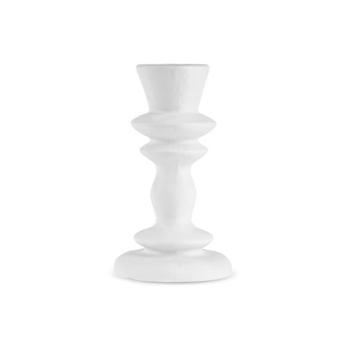 Stone Şamdan Beyaz 8,3x8,3x15 cm