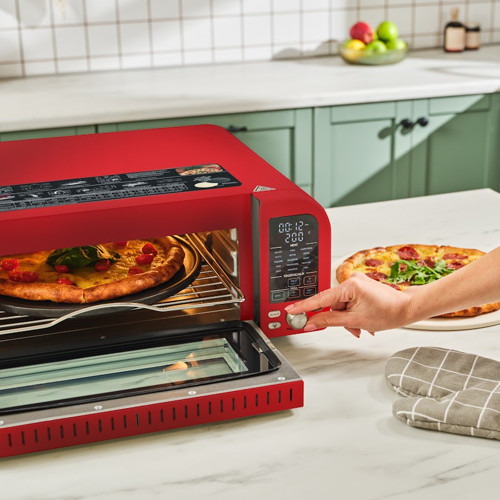 Vintage Craft Pizza Makinesi ve Airfryer Red