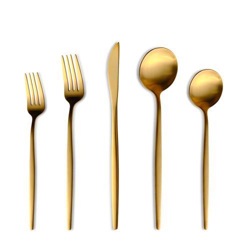 Orion Mat Gold 12 Kişilik 60 Parça Çatal Kaşık Bıçak Takımı