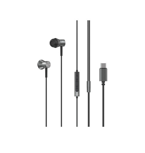 TYPE-C KULAKİÇİ KABLOLU KULAKLIK GRİ