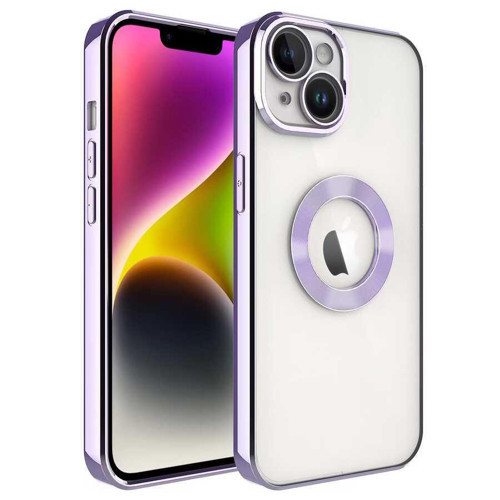 Iphone 14 Kılıf Uyumlu Köşeleri Renkli Şeffaf Kamera Korumalı Silikon Luxury Kapak