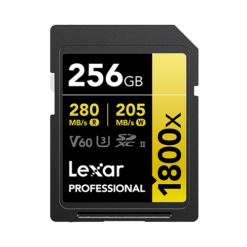 LSD1800256G-BNNNG 256 GB 1800X SDXC 280-210Mb/s UHS-II C10 V60 U3 SD Kart
