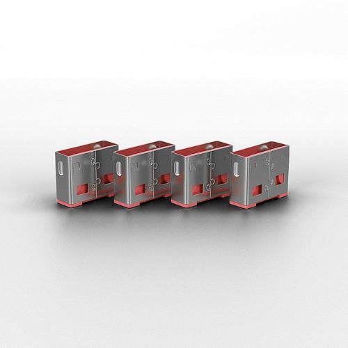 Lindy LIN-40460 10 lu Paket USB A Tipi Pembe Renk USB Port Kilidi