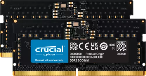 CT2K32G48C40S5 64 GB (2x32) DDR5 4800Mhz CL40 Notebook Bellek