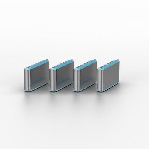 Lindy LIN-40466 10 lu USB Type C Mavi Port USB Kiliti