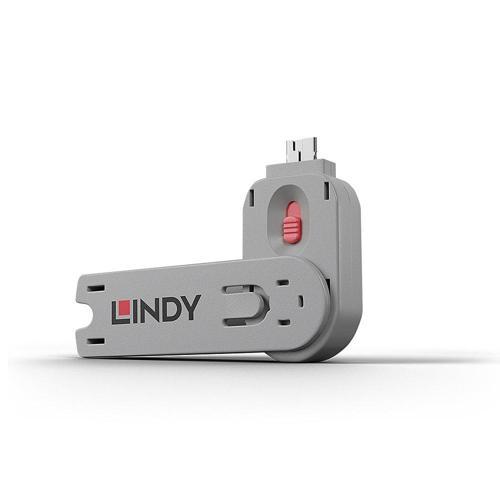 Lindy LIN-40620 Pembe USB A Tipi Port Bloke Açma Kiliti