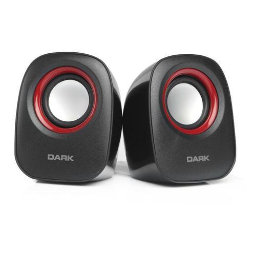 DK AC SP100B 1+1 6W Multimedia USB Siyah Kırmızı Hoparlör