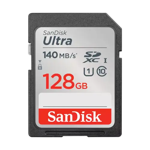 SDSDUNB-128G-GN6IN 128 GB 140 Mb/s Ultra C10 SD Hafıza Kartı