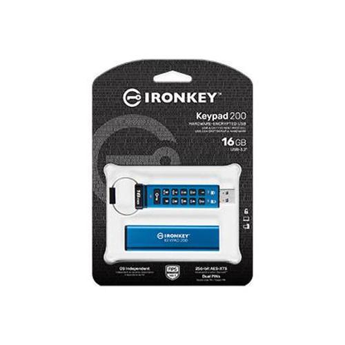 IKKP200/16GB 16 GB 145-115 Mb/s IronKey Keypad 200 140-3 LVL 3 USB 3.0 Flash Bellek