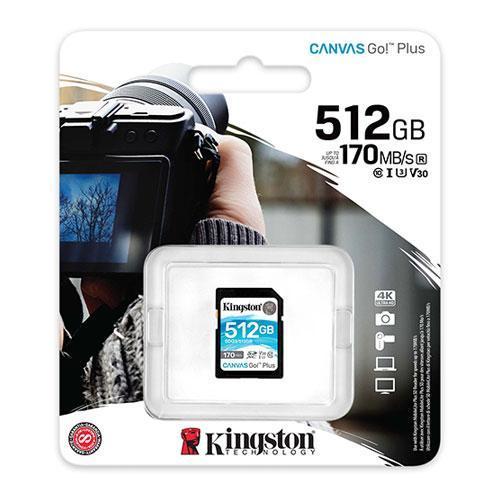 SDG3/512GB 512 GB 170 Mb/s Class 10 UHS-I U3 V30 Canvas Go+ SD Hafıza Kartı
