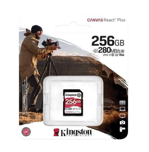 SDR2V6/256GB 256 GB 280-150Mb/s SDXC Canvas React Plus V60 UHS-II SD Kart