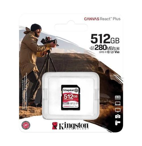 SDR2V6/512GB 512 GB 280-150Mb/s SDXC Canvas React Plus V60 UHS-II SD Kart