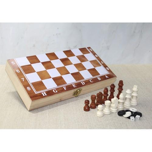 Büro Ev Ofis Hediyesi için Ahşap Yapımlı Kutulu Satranç Takımı