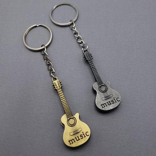 Büro Ev Ofis Hediyesi için Matal Yapım Gitar Tasarımlı Anahtarlık