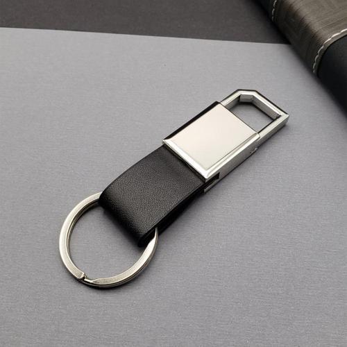 Büro Ev Ofis Hediyesi için Metal Yapım Siyah Silver Tasarımlı Anahtarlık