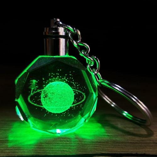 Büro Ev Ofis Hediyesi için Satürnlü Kız Tasarımlı Renk Değiştiren Anahtarlık