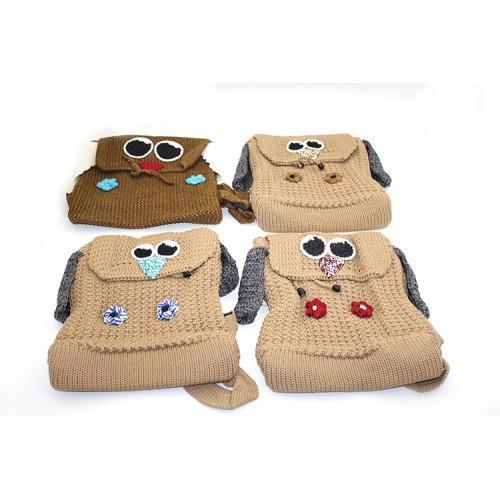Büro Ev Ofis Kadını için Hediyelik 27x27CM Penguen Tasarımlı Dekoratif Bez Çanta