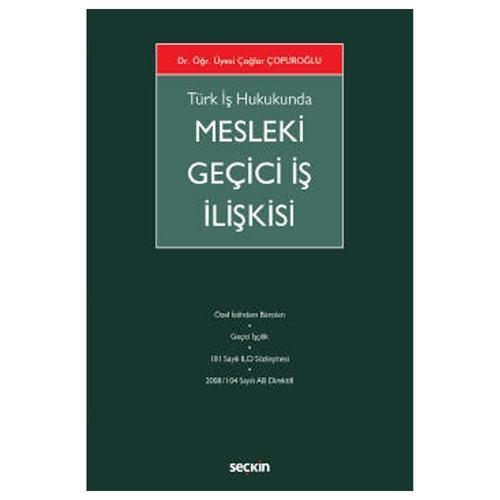 Mesleki Geçici İş İlişkisi Dr. Öğr. Üyesi Çağlar Çopuroğlu 2022/3