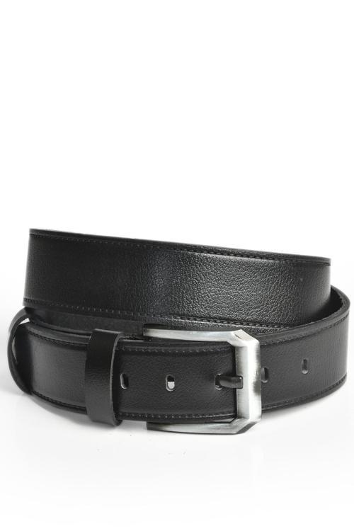 Erkek Siyah %100 Hakiki Deri Spor Kot Kemeri 4,5 cm Kot ve Kanvas Pantolonlara Uygun Kemer 2402633