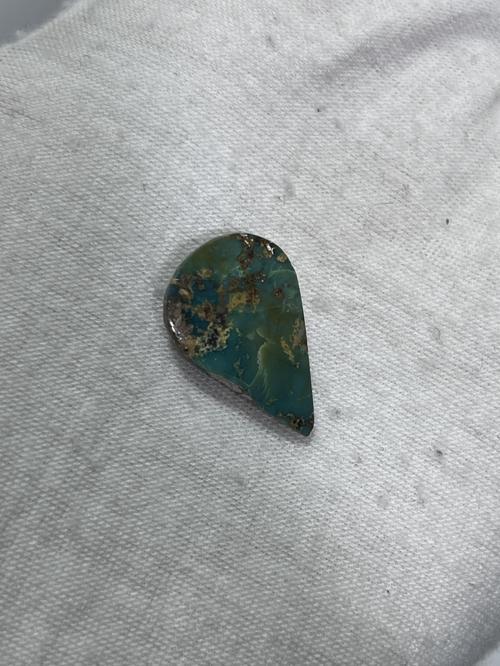 Okyanus Temalı Doğal Kabaşon Firuze Taşı 11 Karat - Turkuaz Taşı 2,21 Gram