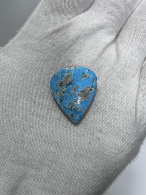 Okyanus Temalı Doğal Kabaşon Firuze Taşı 22,8 Karat - Turkuaz Taşı 4,57 Gram