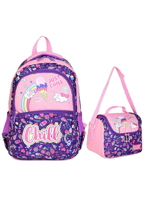 Mu-6870 Ice Cream Okul Sırt Çantası 2\\\\\\\'Li Set