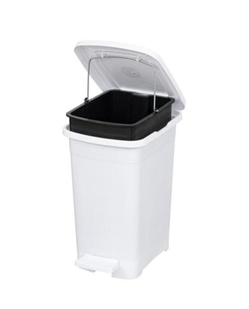 ELF-İ342 Slim Pedallı Plastik Çöp Kovası İç Kovalı 25 lt