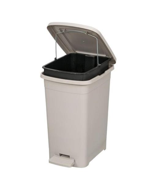 ELF-İ342 Slim Pedallı Plastik Çöp Kovası İç Kovalı 25 lt
