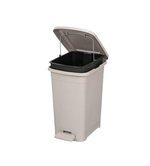 ELF-İ343 Slim Pedallı Plastik Çöp Kovası İç Kovalı 15 lt