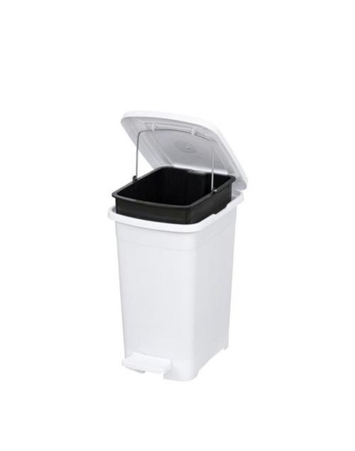 ELF-İ344 Slim Pedallı Plastik Çöp Kovası İç Kovalı 8 lt
