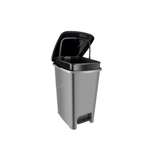 SRL-3029 Slim Pedallı Plastik Çöp Kovası İç Kovalı 25 lt