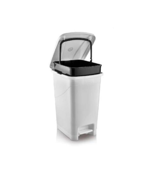 SRL-3029 Slim Pedallı Plastik Çöp Kovası İç Kovalı 25 lt