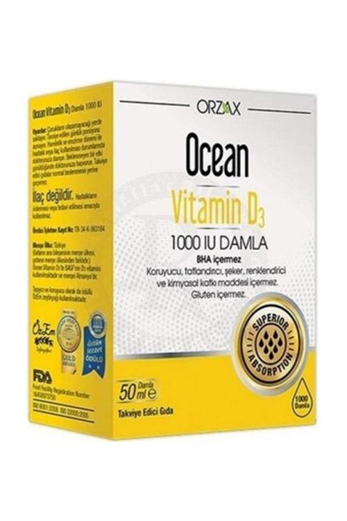 Vitamin D3 1000 Iu Damla 50 Ml